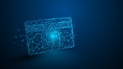 Stilisierter Bildschirmhintergrund mit Schloss in der Mitte