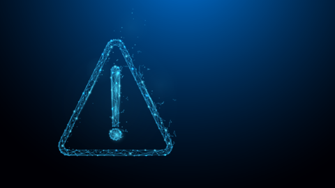 Stilisiertes Warndreieck