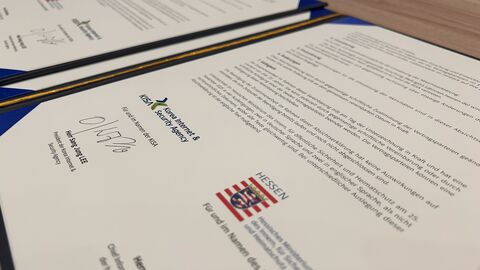 Close-up des Memorandum of Understanding.